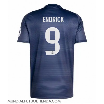 Camiseta Real Madrid Endrick #9 Segunda Equipación Replica 2025-26 mangas cortas Camiseta Real Madrid Endrick #9 Segunda Equipación Replica 2025-26 mangas cortas
